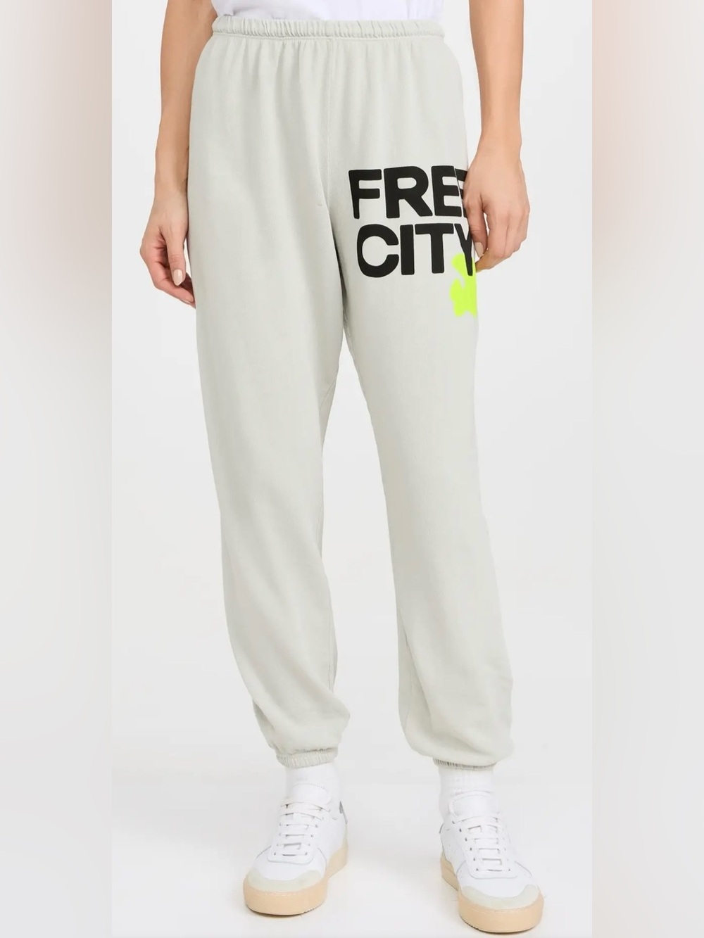 freecity Lightweight French Terry Sweatpants Stardust Gray Size XS Casual Active